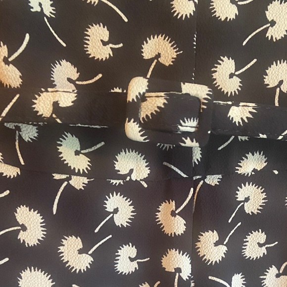 Talbots Sleeveless Navy and White Midi Dandelion Dress 8P - Picture 3 of 7